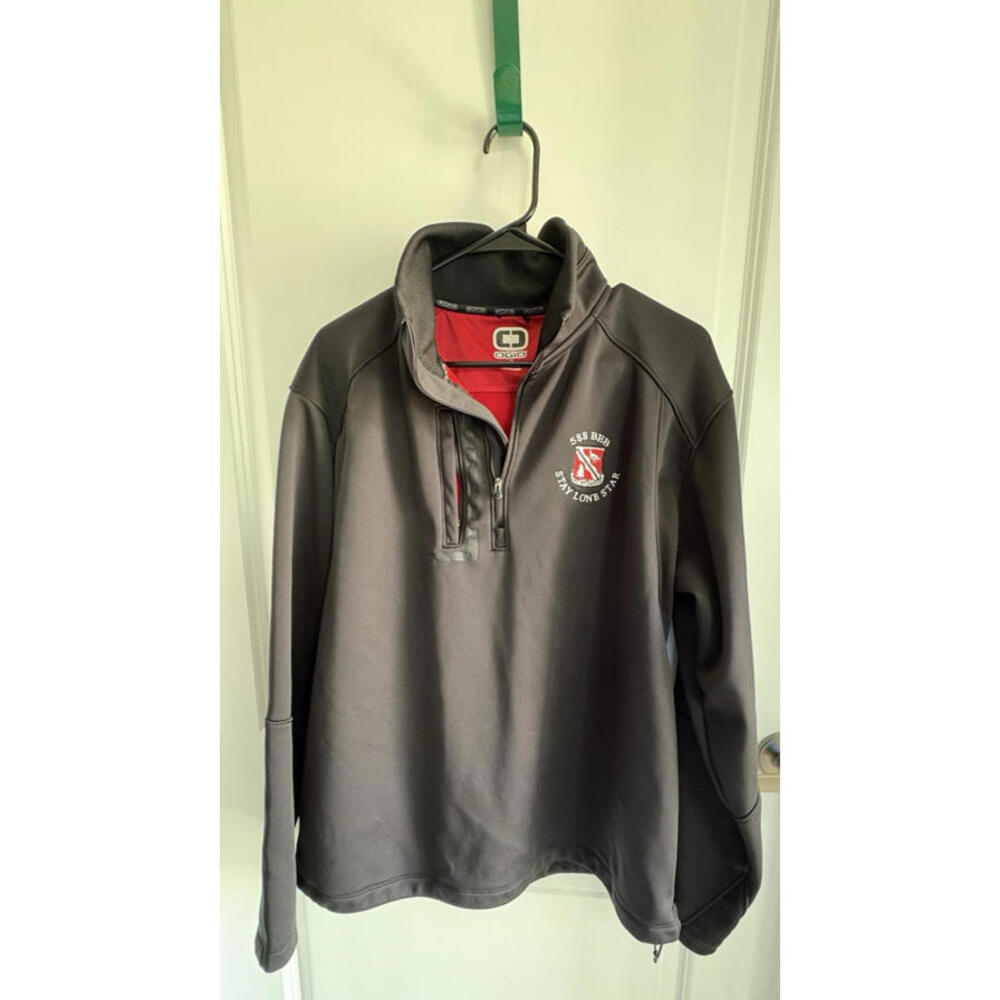 OGIO 1/4 zip Style 588 See Red Stay Lone Star Embroidered Emblem